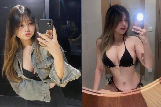 Hồng Ngọc ngực đầy bừng sáng quyến rũ mê say